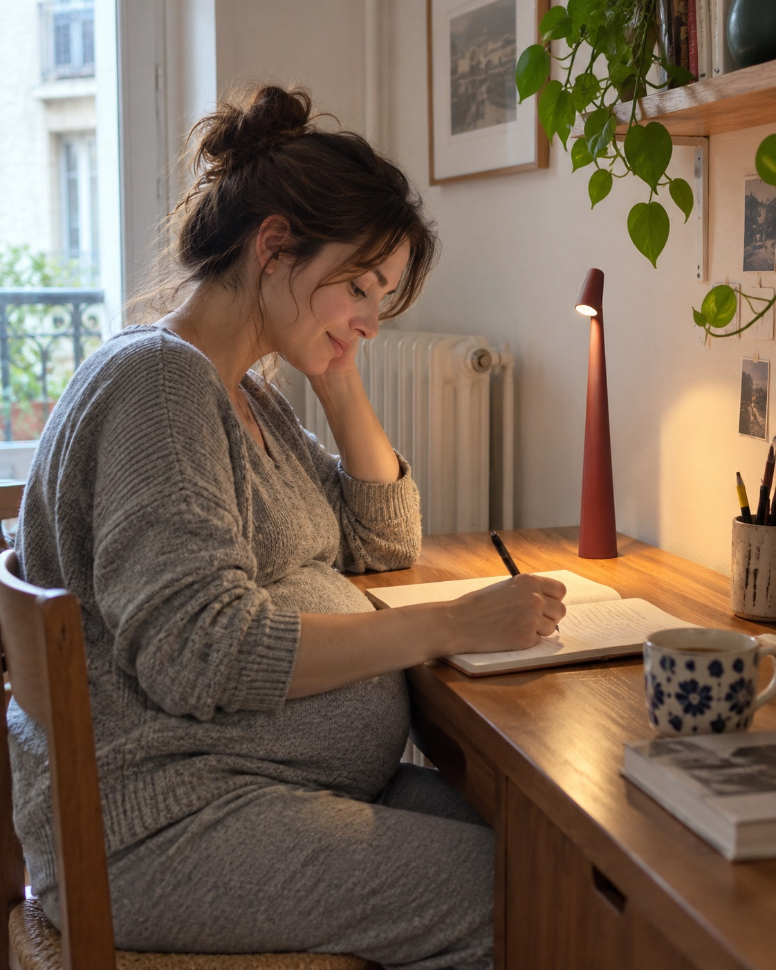 Clévara, mise en situation dans un logement avec une personne ou une famille. Illustration générée par IA.