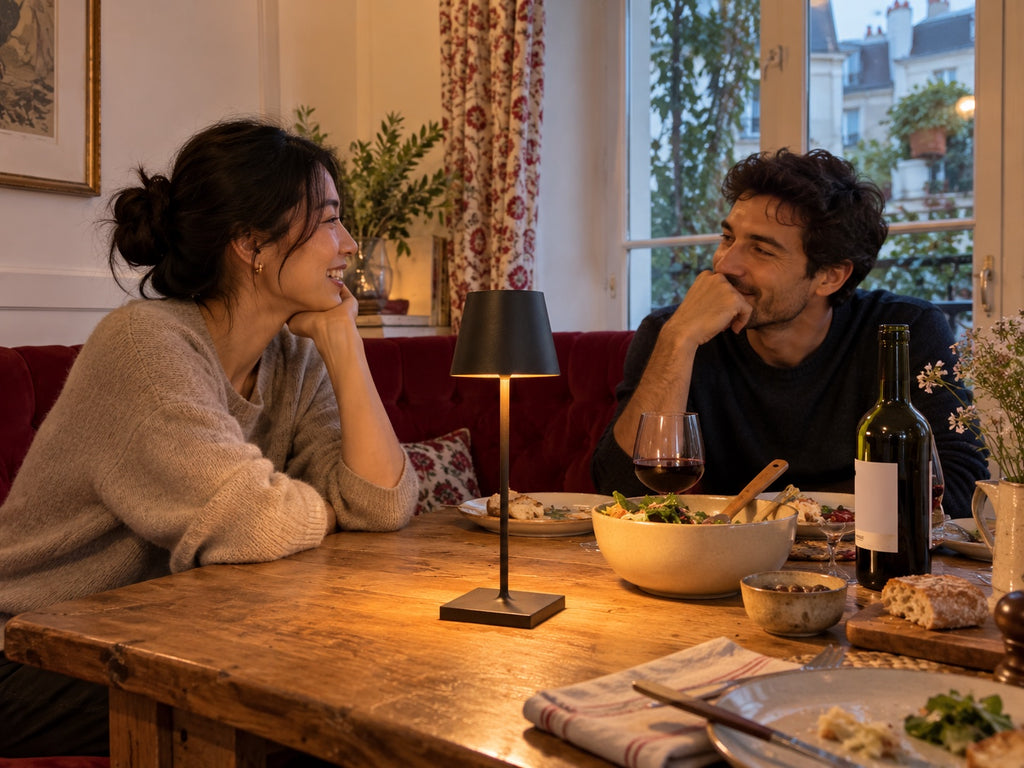 Corolle, mise en situation dans un logement avec une personne ou une famille. Illustration générée par IA.