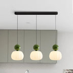 Créomir | Suspension Art Déco – Style Bauhaus et Élégance Contemporaine Trois Têtes Vert