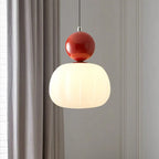 Créomir | Suspension Art Déco – Style Bauhaus et Élégance Contemporaine Une Tête Rouge