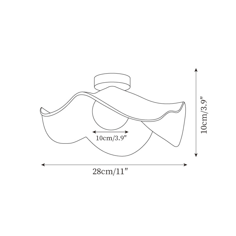 Schéma Élodane : diamètre 28 cm et hauteur 10 cm, dimensions annoncées par le revendeur