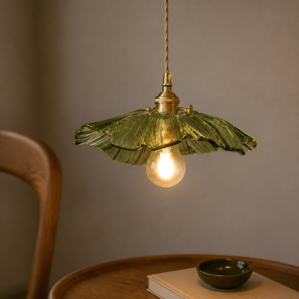 Éranthia Vert, détail des pétales et de la suspension florale