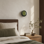 EVOA Vert, applique murale circulaire dans une chambre contemporaine