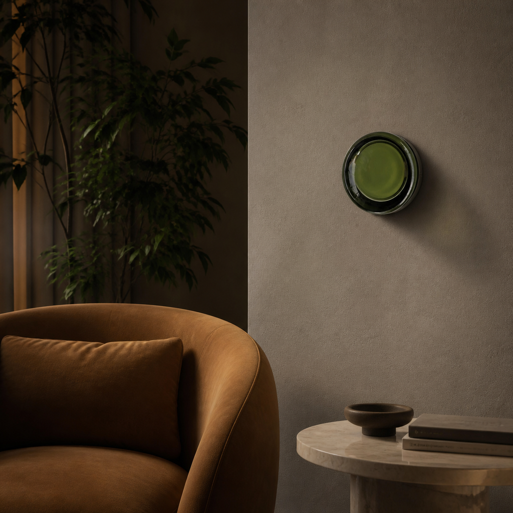 EVOA Vert, applique murale dans un coin lecture