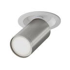 Spot orientable Sélène argenté et blanc