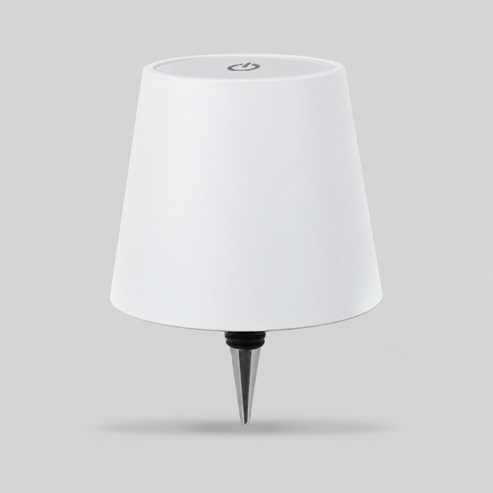 Vinea | Lampe pour bouteille — produit isolé sur fond gris, arrière-plan retouché.