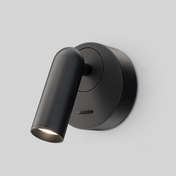 Mirax | Applique murale liseuse orientable à LED intégrée — produit isolé sur fond gris, arrière-plan retouché.