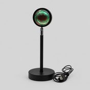 Crépusia | Lampe coucher de soleil LED — produit isolé sur fond gris, arrière-plan retouché.