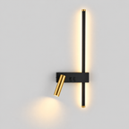 Veillée | Lampe de chevet murale LED — produit isolé sur fond gris, arrière-plan retouché.