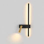 Veillée | Lampe de chevet murale LED — produit isolé sur fond gris, arrière-plan retouché.