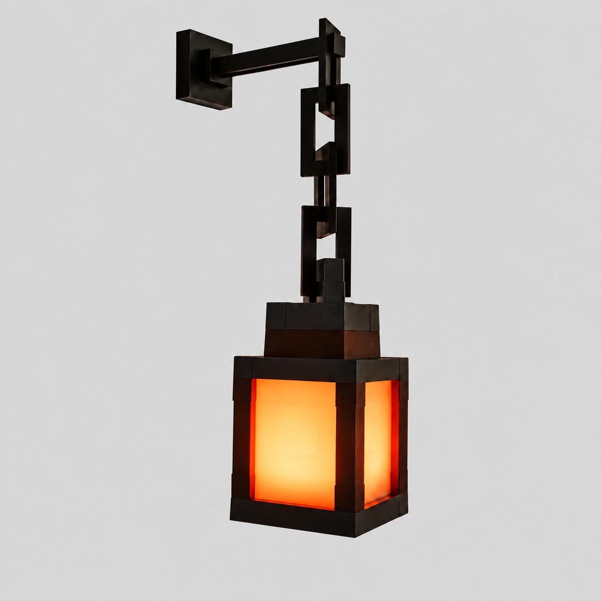 Pixelia Mini | Lanterne LED décorative — produit isolé sur fond gris, arrière-plan retouché.