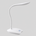 LumaDesk | Lampe de bureau LED compacte — produit isolé sur fond gris, arrière-plan retouché.