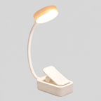 Liseo Mini | Lampe de lecture LED à pince — produit isolé sur fond gris, arrière-plan retouché.