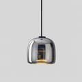 Verréa | Suspension en verre moderne — produit isolé sur fond gris, arrière-plan retouché.