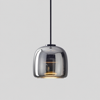 Verréa | Suspension en verre moderne — produit isolé sur fond gris, arrière-plan retouché.