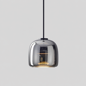 Verréa | Suspension en verre moderne — produit isolé sur fond gris, arrière-plan retouché.