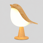 Envol | Lampe décorative oiseaux — produit isolé sur fond gris, arrière-plan retouché.