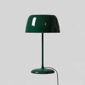 Rétroa | Lampe de table rétro — Abat-jour coloré — produit isolé sur fond gris, arrière-plan retouché.