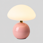 Bolet | Lampe champignon — Palette de couleurs — produit isolé sur fond gris, arrière-plan retouché.