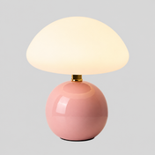 Bolet | Lampe champignon — Palette de couleurs — produit isolé sur fond gris, arrière-plan retouché.