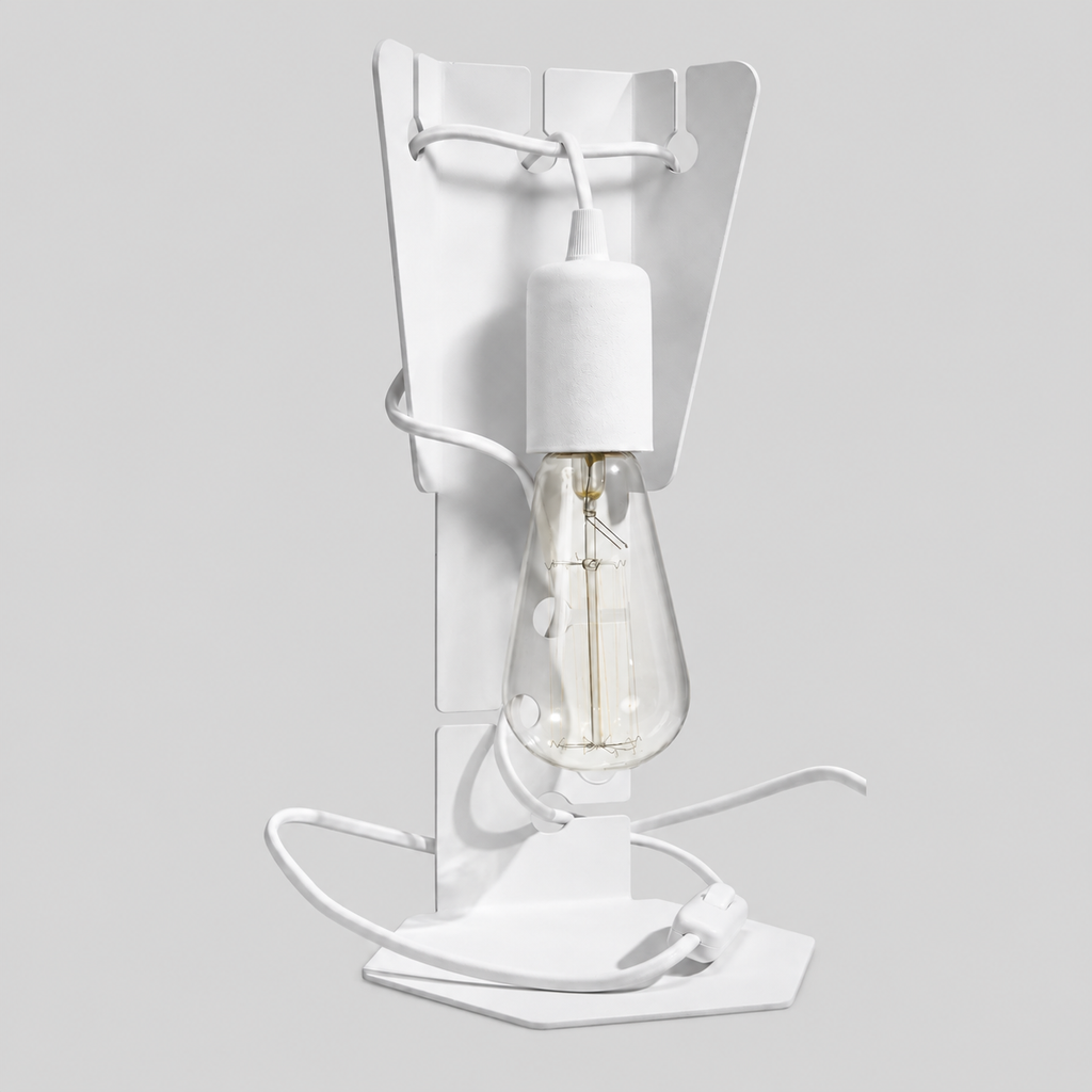 Écritoire | Lampe de bureau — produit isolé sur fond gris, arrière-plan retouché.