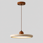 Amande | Suspension anneau et sphère — produit isolé sur fond gris, arrière-plan retouché.