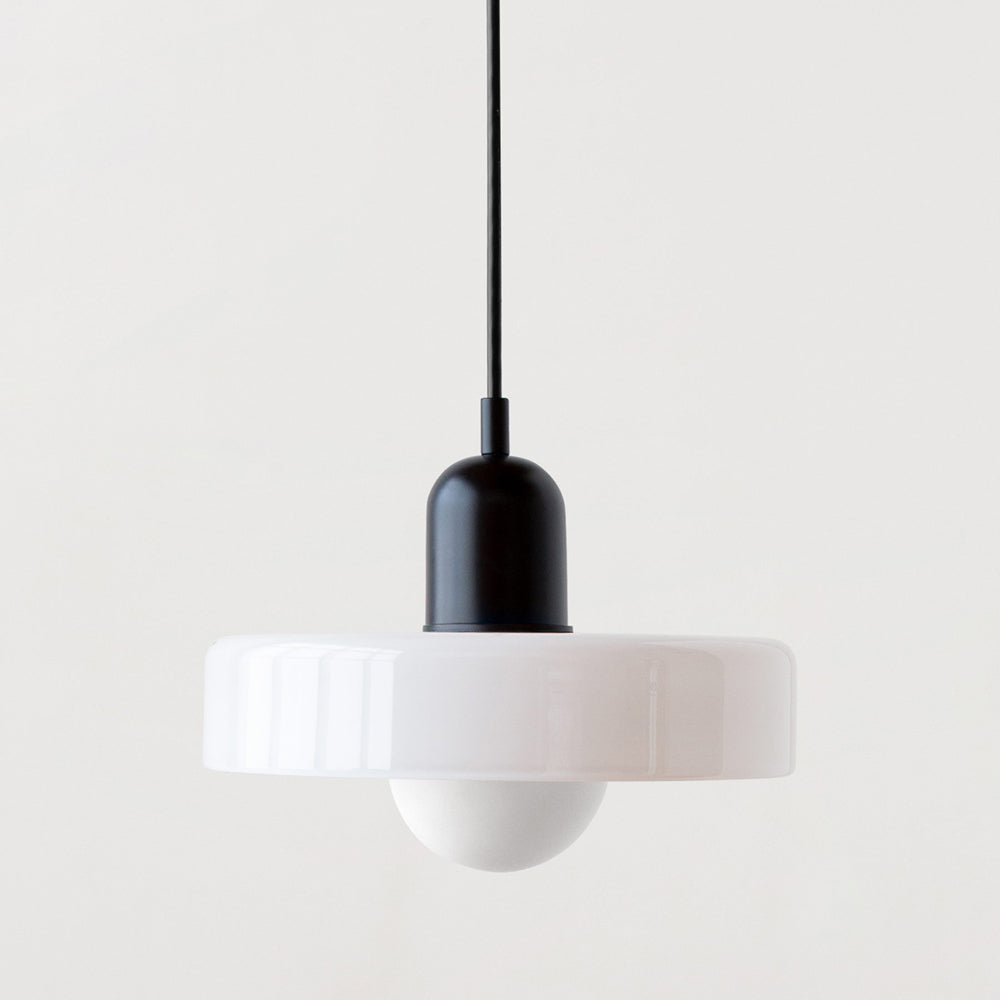 Formélia | Suspension Bauhaus – Design géométrique Noir Blanc