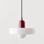 Formélia | Suspension Bauhaus – Design géométrique Rouge Blanc