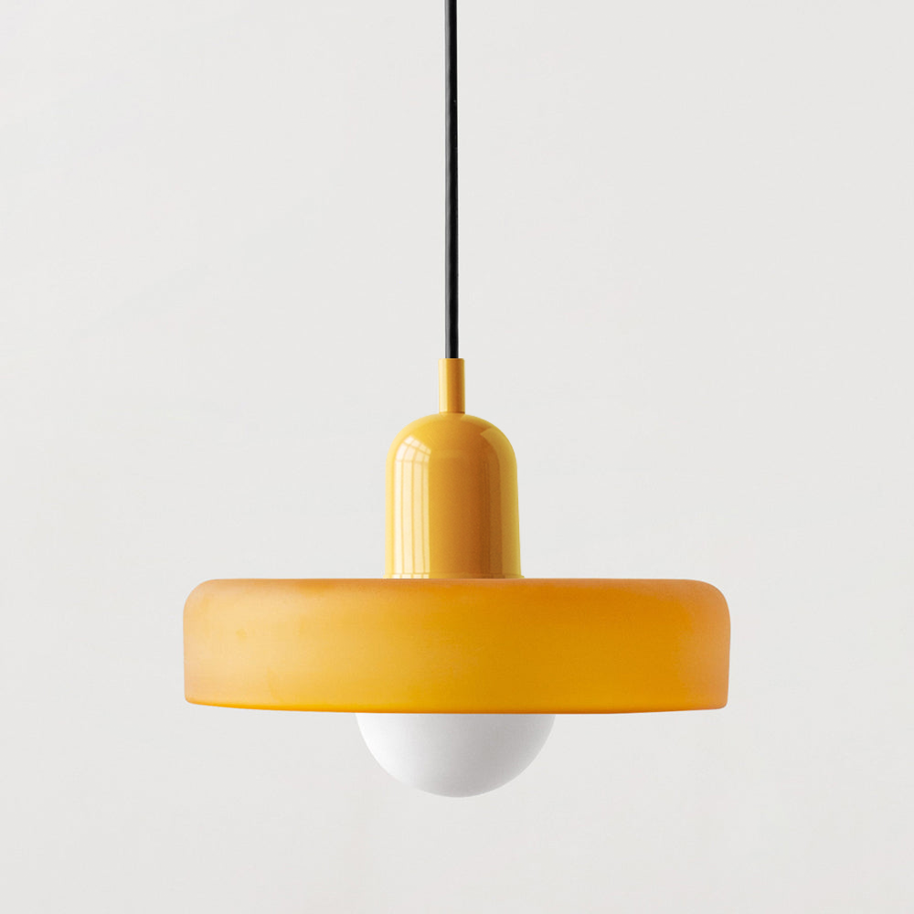 Formélia | Suspension Bauhaus – Design géométrique Jaune Jaune (mat)