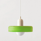 Formélia | Suspension Bauhaus – Design géométrique Beige Vert (mat)