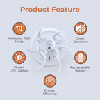 Méduzella - Lampe LED Méduse À Commande Vocale – vue 5
