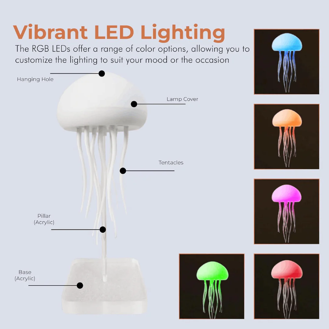Méduzella - Lampe LED Méduse À Commande Vocale – vue 6