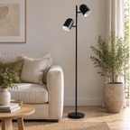 Isara — lampadaire noir dans le salon, vue 1