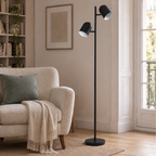 Isara — lampadaire noir dans le salon, vue 2