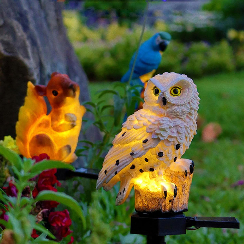 LumiOwl | Éclairage Solaire Extérieur – Décoration Charmante et Durable