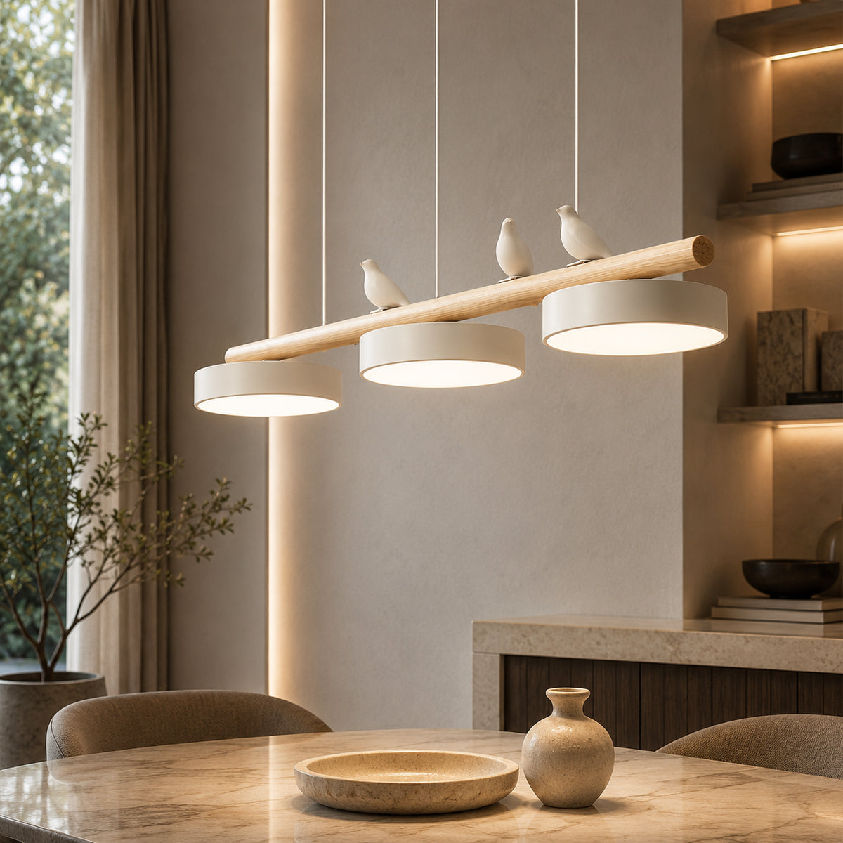 Aviara | Lámpara colgante de pájaros LED