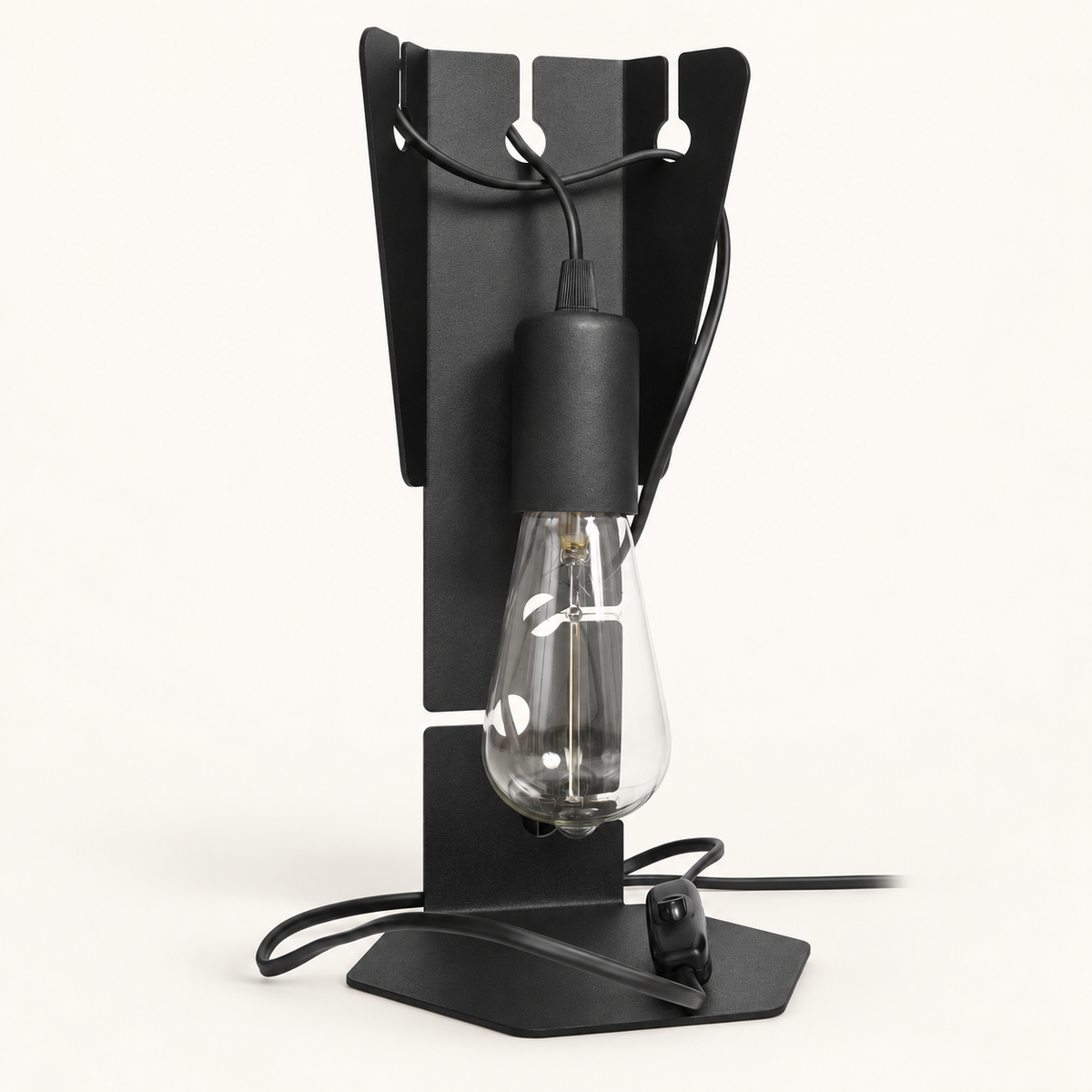 Lampe de bureau Écritoire noire, vue de face