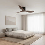 Ventilateur de plafond — Finition bois foncé — vue 2