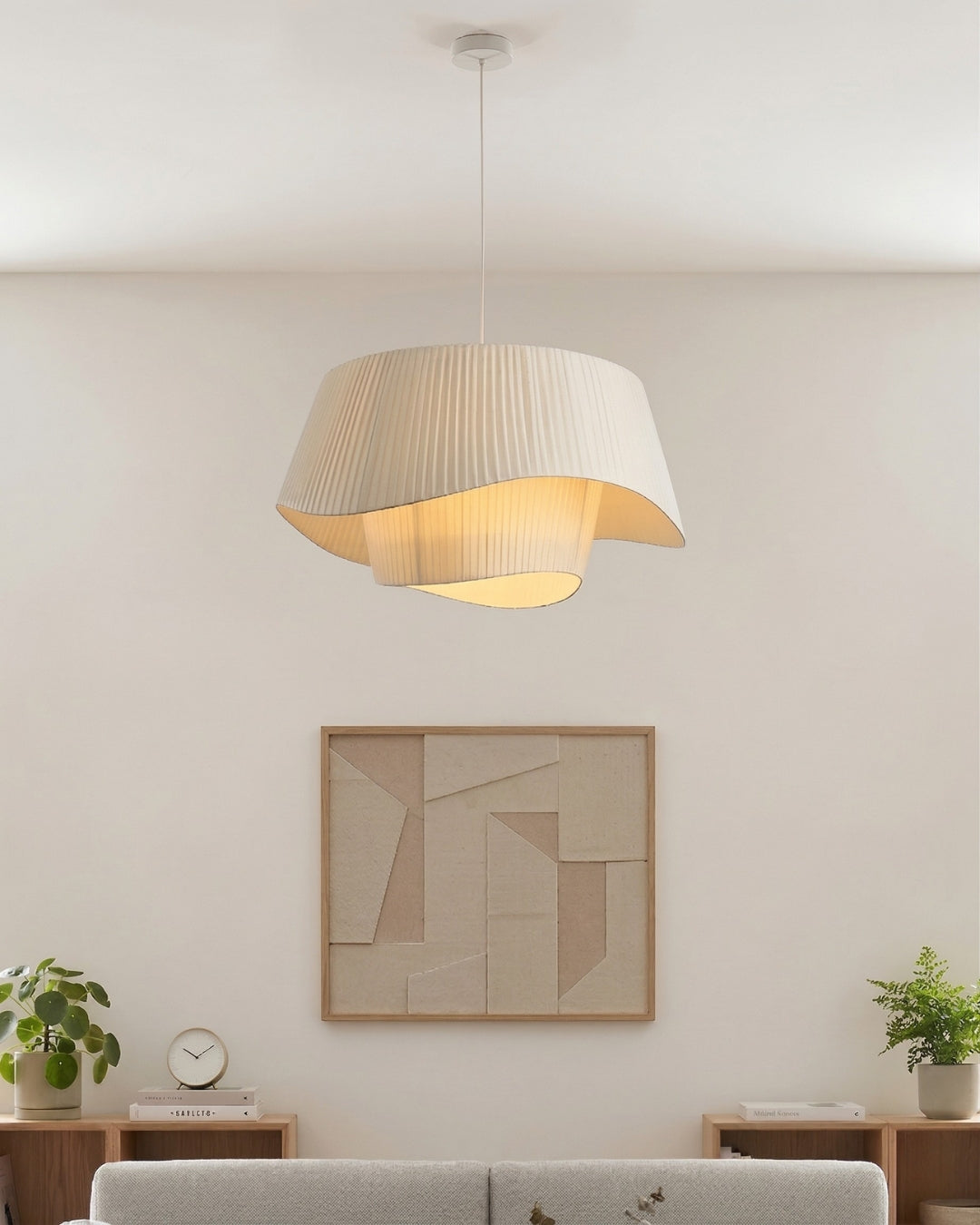 Suspension ruban en tissu plissé — vue 2