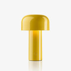 Lampe de table nomade — Dôme coloré — D 4.9″ x H 8.3″ / D 12.5cm x H 21cm / Jaune / Bouton Poussoir (Lumière Chaude)