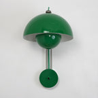 Applique à double coupole colorée — D 9.1″ x W 11″ x H 13.4″ / D 23cm x W 28cm x H 34cm / Vert