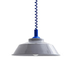 Suspension à disques colorés — D 14.2″ x H 5.1″ / D 36cm x H 13cm / Bleu & Gris
