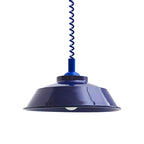 Suspension à disques colorés — D 14.2″ x H 5.1″ / D 36cm x H 13cm / Bleu