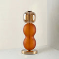 Lampe de table en verre — Composition colorée — Modèle A (Orange & Ambre) : D 5.9″ x H 15″ / Prise EU