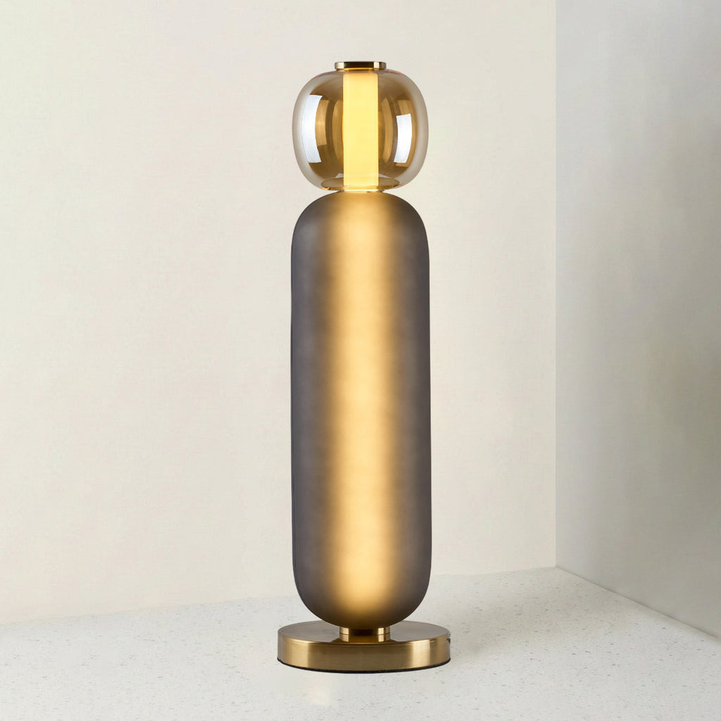 Lampe de table en verre — Composition colorée — vue 2