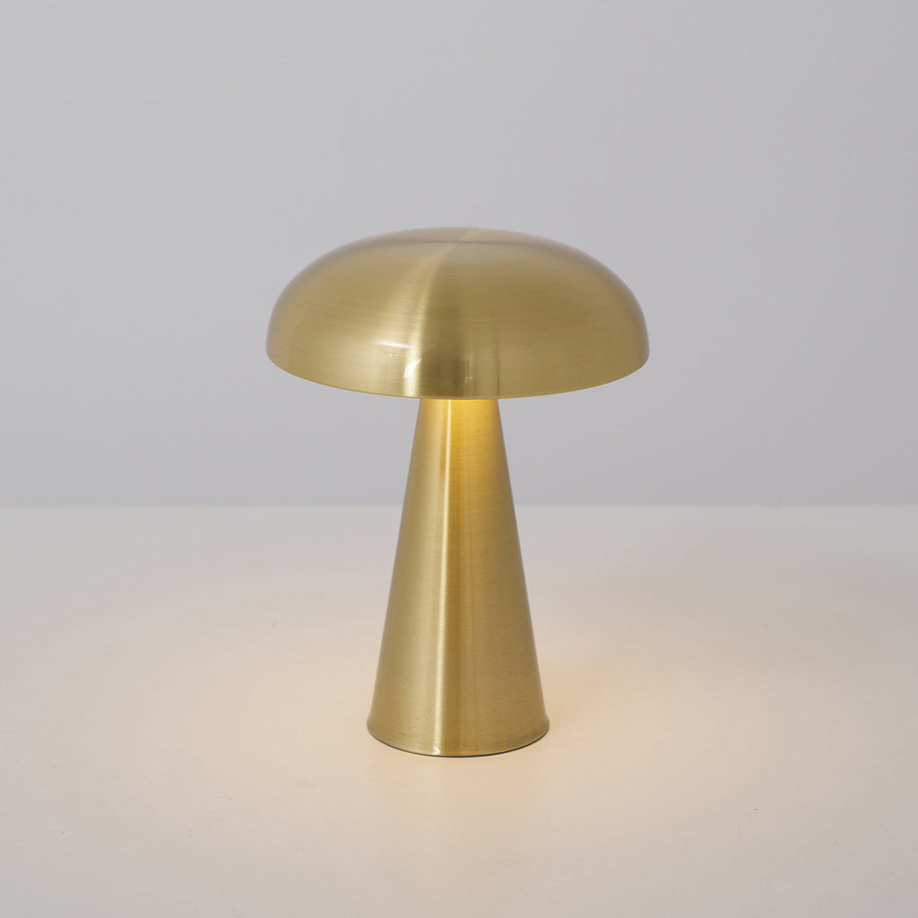 Lampe de table tactile — Silhouette compacte — D 6.1″ x H 8.3″ / D 15.6 cm x H 21 cm / Or