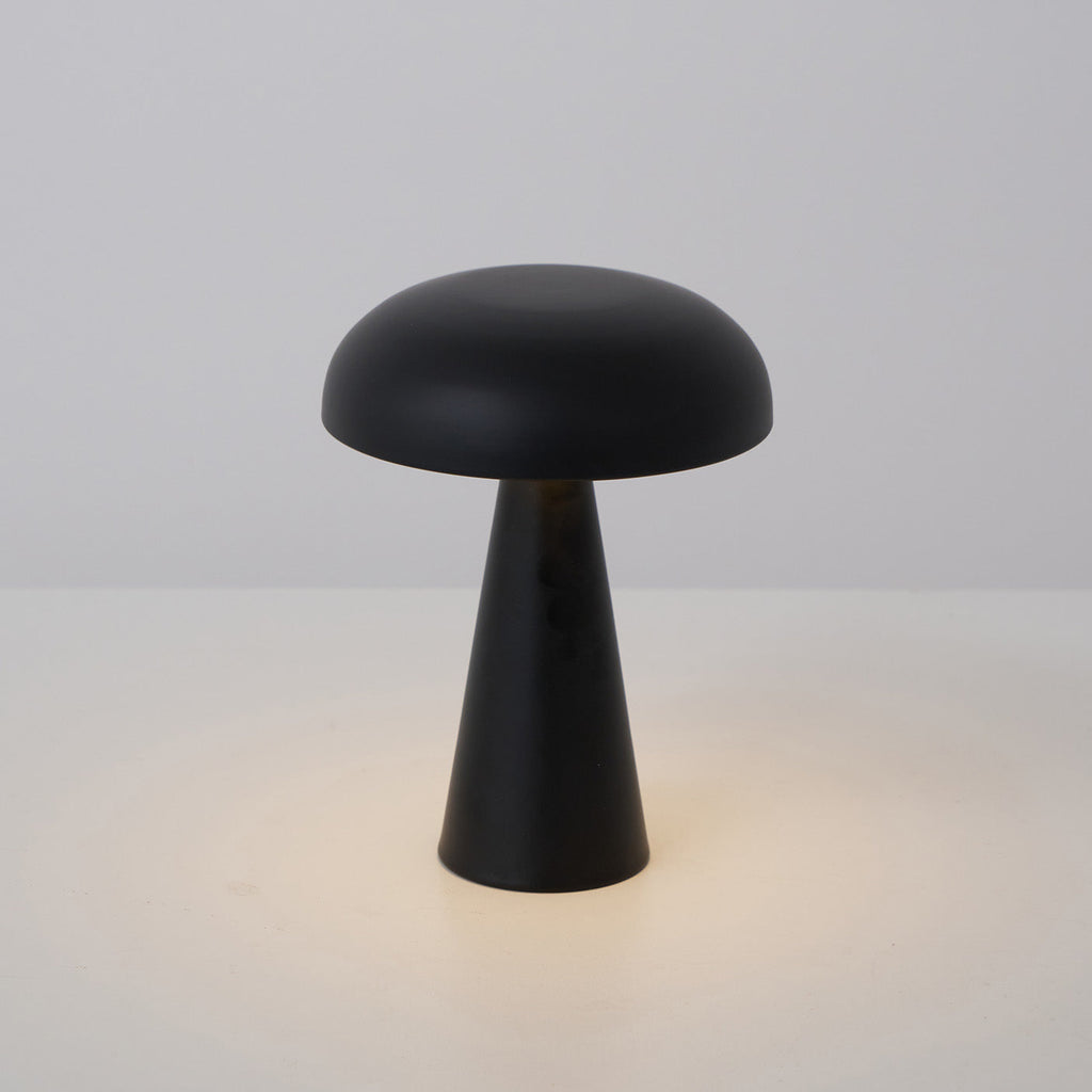Lampe de table tactile — Silhouette compacte — D 6.1″ x H 8.3″ / D 15.6 cm x H 21 cm / Noir