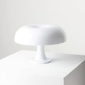 Lampe de table colorée — Forme circulaire — D 12.6″ x H 8.5″ / D 32cm x H 21.5cm / Blanc / Prise EU