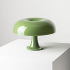 Lampe de table colorée — Forme circulaire — D 12.6″ x H 8.5″ / D 32cm x H 21.5cm / Vert Pomme / Prise EU
