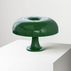 Lampe de table colorée — Forme circulaire — D 12.6″ x H 8.5″ / D 32cm x H 21.5cm / Vert / Prise EU